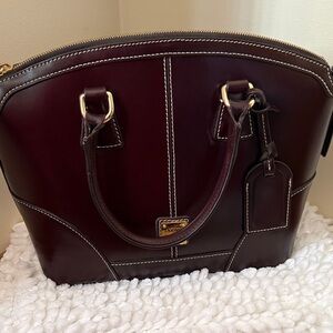 Dooney & Bourke Bordeaux Selleria Florentine Leather Domed Satchel